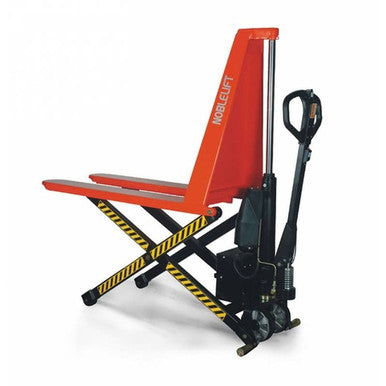 A 1000KG electric scissor lift pallet jack (model EX-540) featuring a 540mm wide fork design, durable steel frame, hydraulic electric lifting system, and ergonomic control panel, designed for efficient material handling in warehouses, logistics centers, and industrial environments.